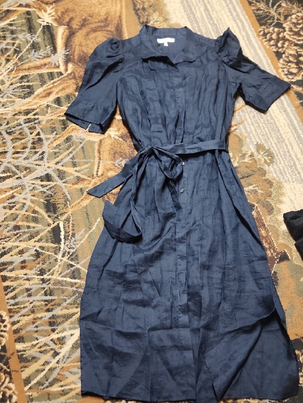 Frame  Navy Blue Midi  Dress - Picture 3 of 13